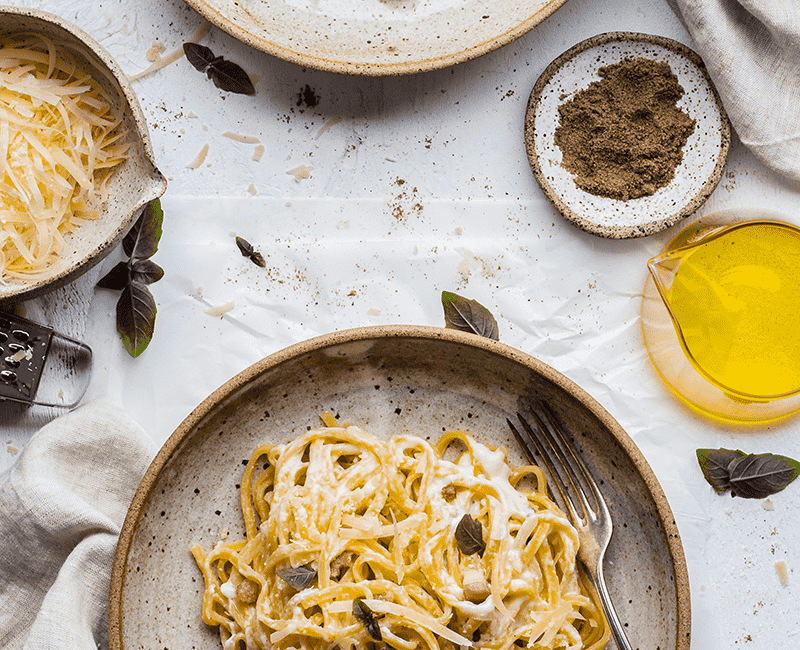 Linguine carbonara